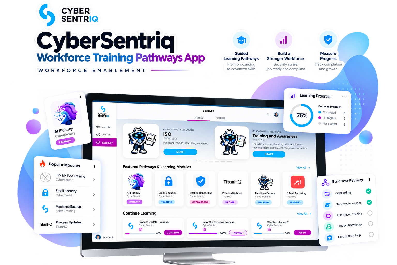CyberSentriq workforce training pathways platform